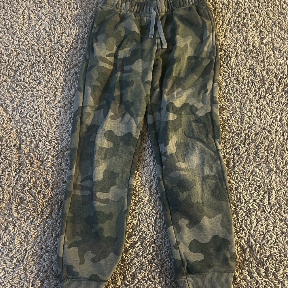 Cat & Jack Green Camouflage Joggers